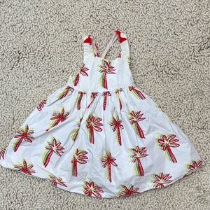 Stella McCartney Kids White Dress with Colorful Accents